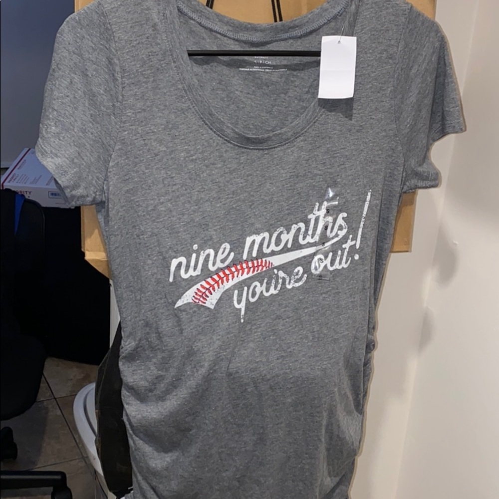 Side ruched maternity T-shirt